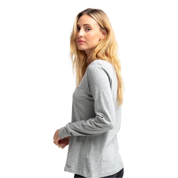 NIKE Sportswear Essential Womens Icon Tee In Heather Gray Women’s Size XL - Picture 3 of 10